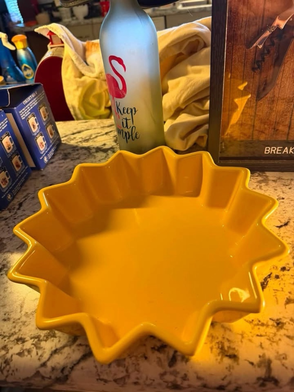 Chantal Ceramic 10”Marigold Yellow Baking Dish 93-S22 $30